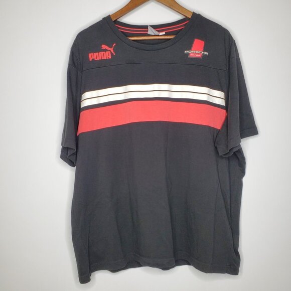 Puma Other - Puma Porsche Mens Black Legacy Speed Drivers Series T Shirt SIze XXL Black Motor